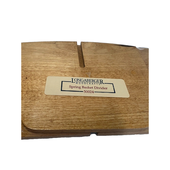 Longaberger Woodcrafts Spring Basket Wood Divider #50024 New - Picture 2 of 3